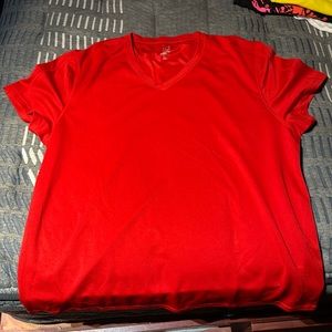 Red athletic T-shirt size XL